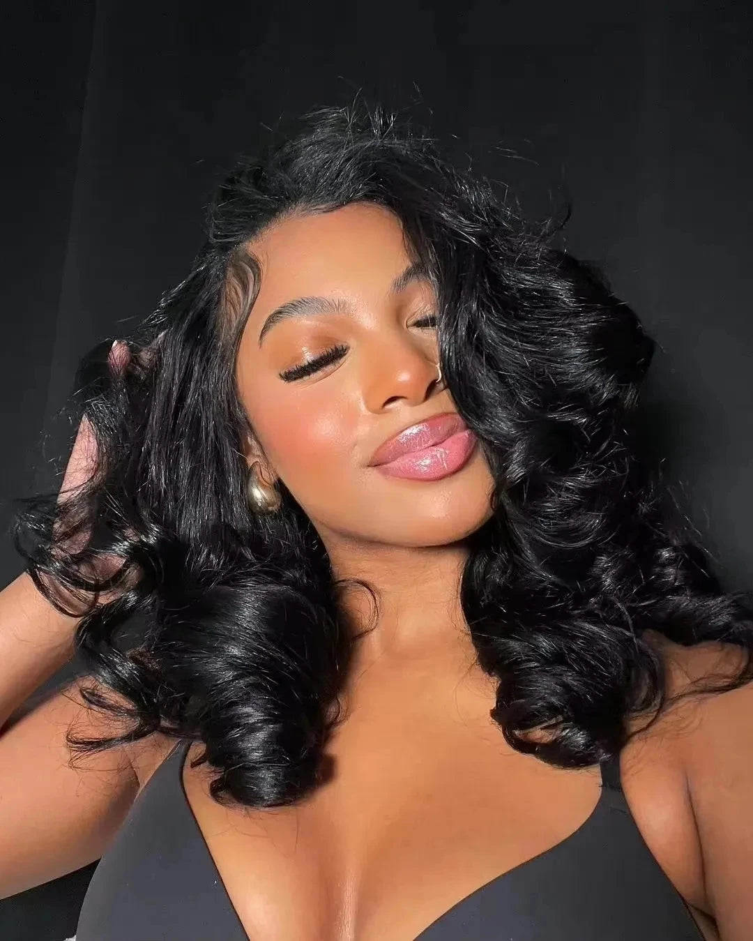 Pre Cut No Glue Glueless Wigs Human Hair Body Wave Lace Frontal Wig Wet and Wavy Water Wave Human Hair Wig on Clearance Sale Glueless Pre plucked Human Wigs Ready to Go Wear And Go Glueless Human Hair Wig For Women