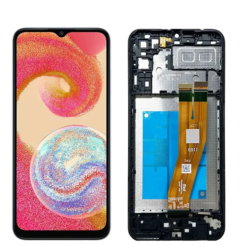 Origina LCD For Samsung Galaxy A04e A042F LCD Display Screen Touch Panel Digitizer Replacement For Samsung A04e LCD With Frame