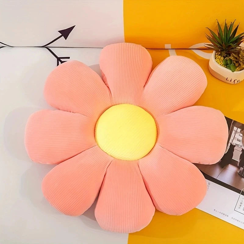 1pc soft and comfortable floral pattern pillow cushion, suitable for bedroom, dormitory, and home decoration
