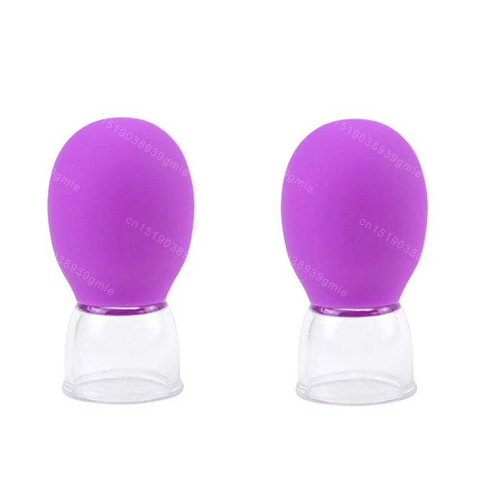 Silicone Vacuum Cupping Massage Jars Anti Cellulite Massage Facial Suction Cups Face Neck Lift Skin Scraping Guasha Anti Wrinkle