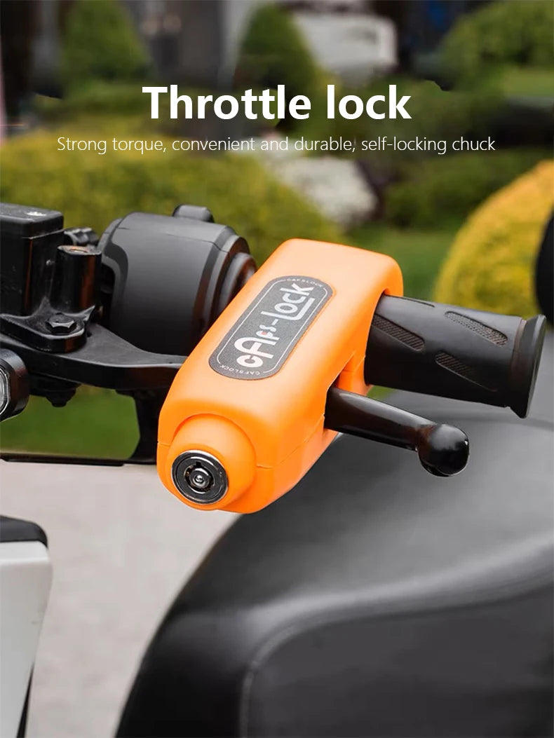 Universal Motorcycle Handlebar Lock Anti-theft Accelerator Brake Lock Motorcycle Accessories