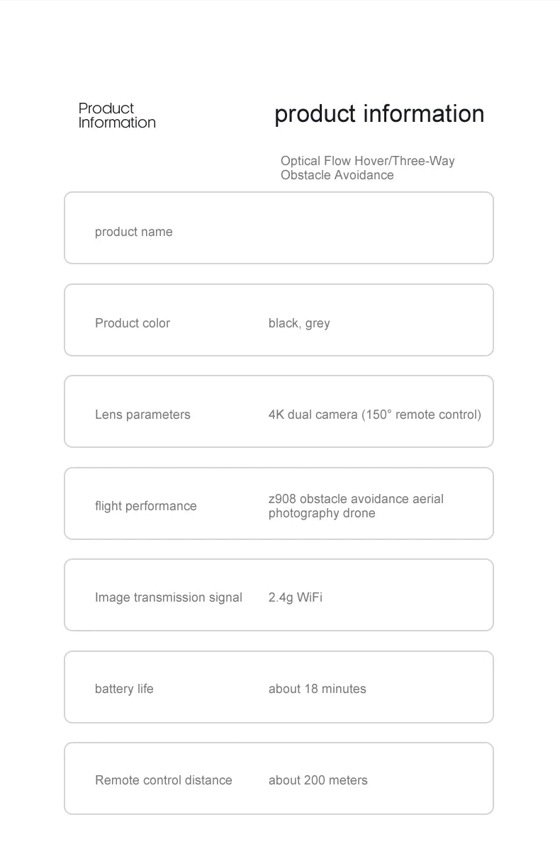 Z908 Max Drone 8K Professional 4K HD ESC Camera Brushless Motor Optical Flow WIFI FPV Obstacle Avoidance Folding Rc Quadcopter