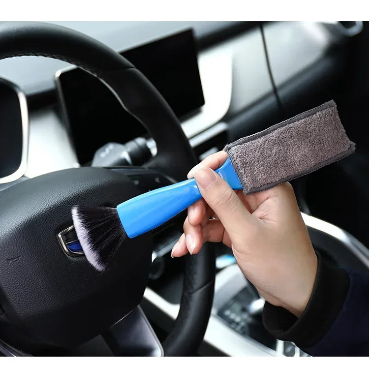 1pcs Car Cleaning Tools Air Conditioning Air Outlet Clean Dust Removal Soft Brush Multifunctional Auto Interior Cleaning Tool