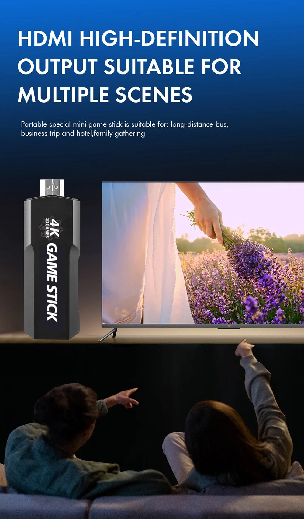 Wireless Controller GD10 4K HD 128G 40000 Retro Games Video Game Console Controller with Wireless Controllers For PSP PS1 GBA Bo