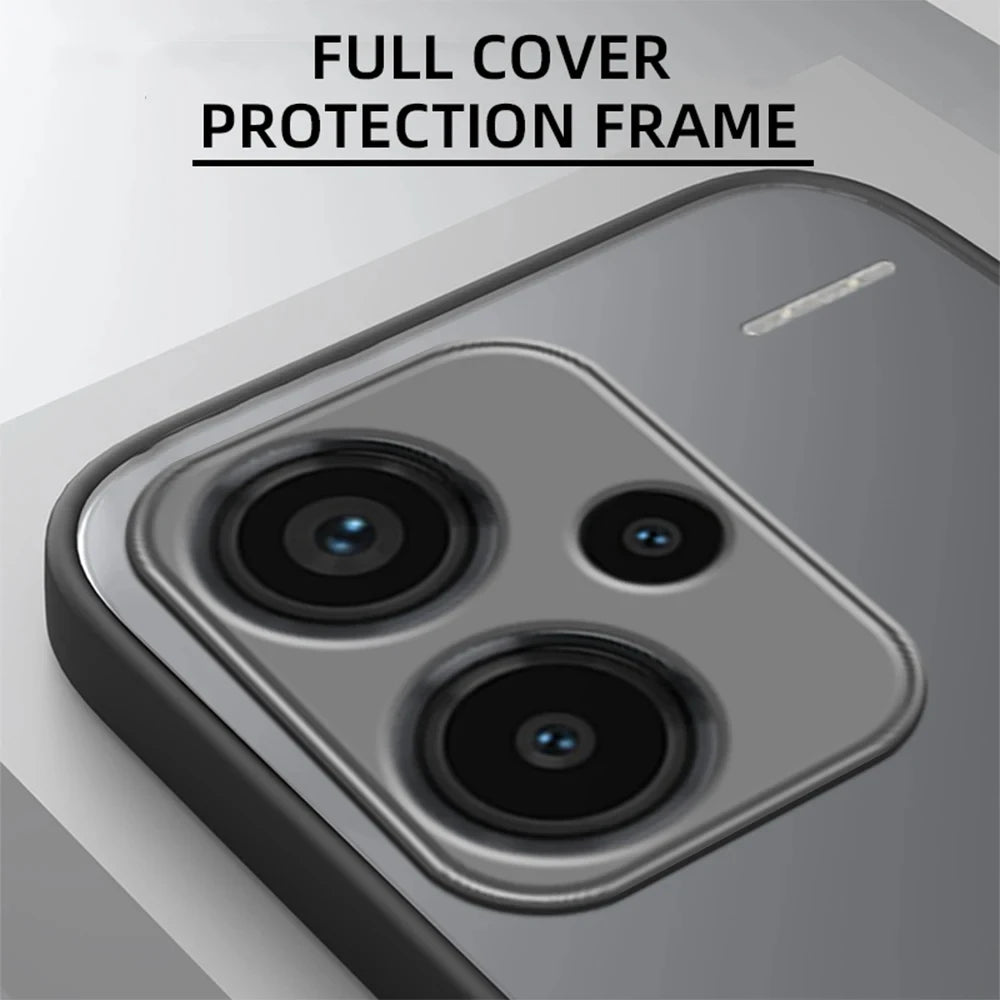 New Shockproof Armor Case For Xiaomi Redmi Note 13 Pro+ 5G Soft TPU Bumper Clear Hard PC Cover Caque Redmi Note13 Pro 4G 5G