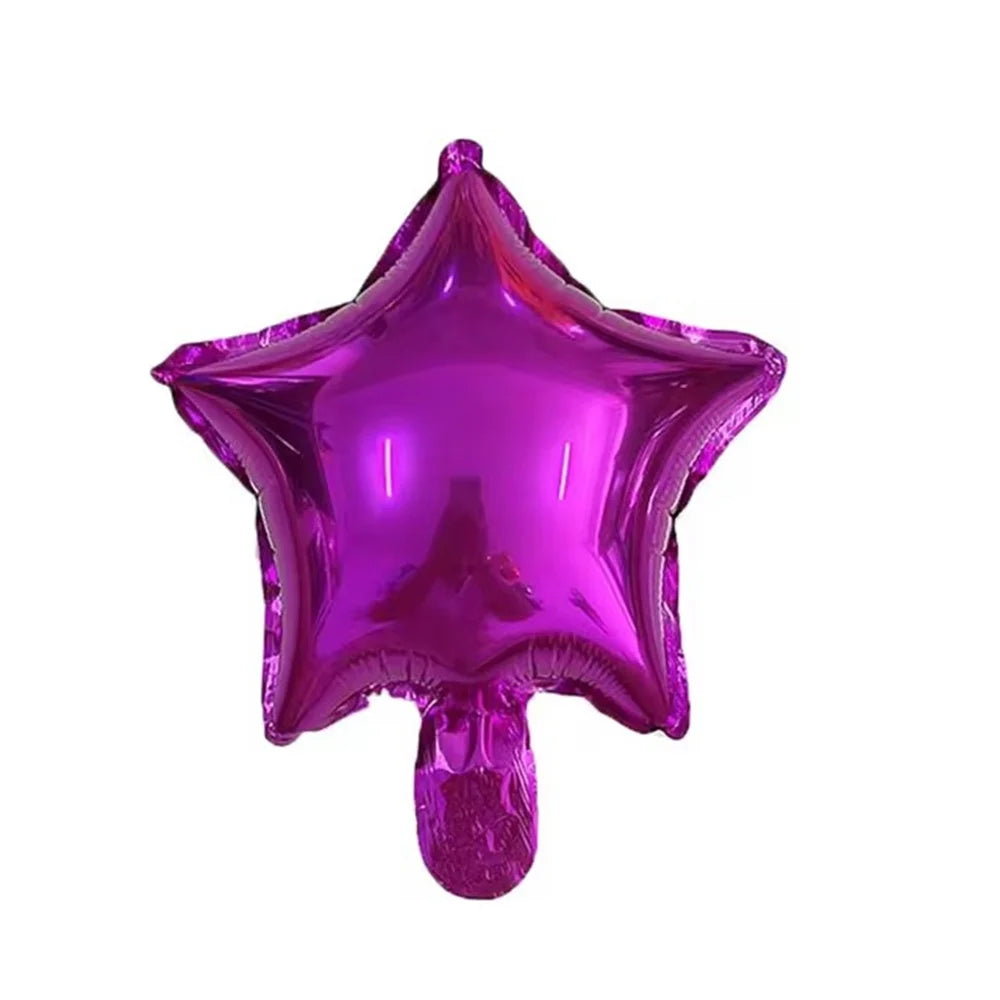 10pcs/Lot 10 Inch Five-pointed Star Foil Balloon Baby Shower Wedding Children's Birthday Party Decorations Kids Balloons Globos