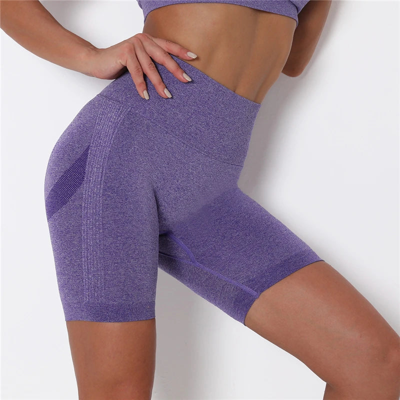 Women Shorts Yoga Gym Shorts Seamless Gym Shorts Push Up Fitness Sports Shorts High Waist Workout Cycling Shorts Sports Clothes
