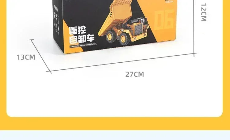 Intelligent remote control excavator dump truck 2.4Gremote control engineering truck crawler truck bulldozer children's gift toy