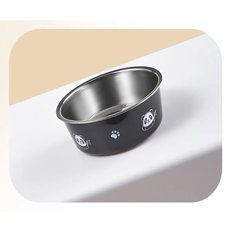 Pet Dog Bowls for Large and Small Dogs Cat Food Water Bowls with Non Slip Rubber Bottom Pet Feeding Bowl Double Wall Insulated