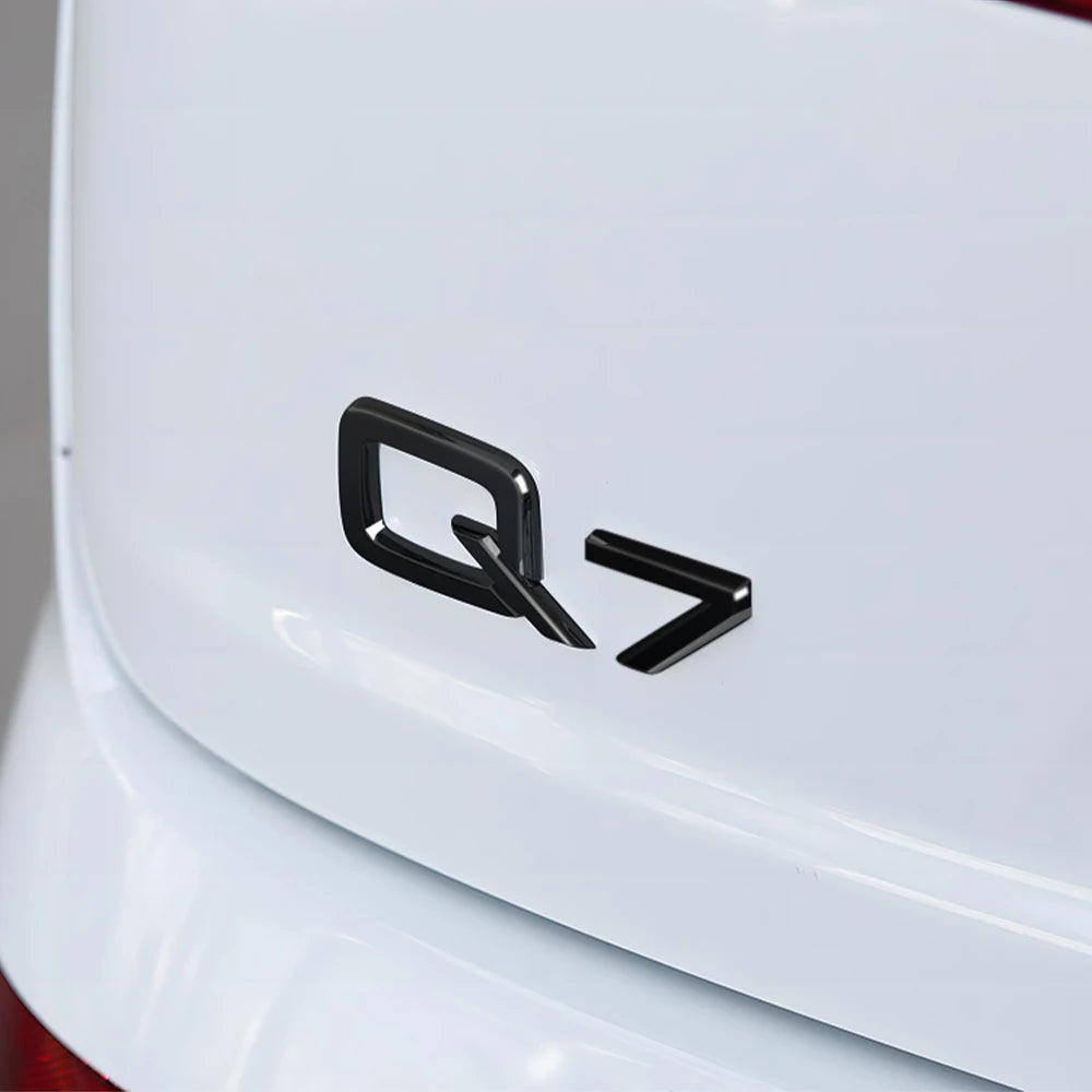 ABS Letter Badge Car Body Rear Trunk Sticker Decoration Accessories For Audi Q3 Q5 Q7 V6T A4 A1 A5 S5 A6 V6T S8 V8T Car Styling