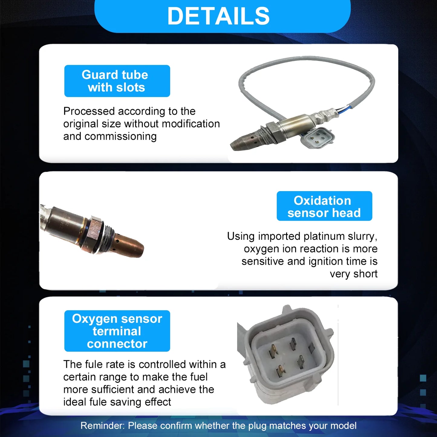 Oxygen Sensor 22693-1AA0A For Nissan Altima 2.5L 08-11 Armada Titan 5.6L Rogue 2.5L Frontier Xterra Pathfinder 4.0L Maxima 3.5L