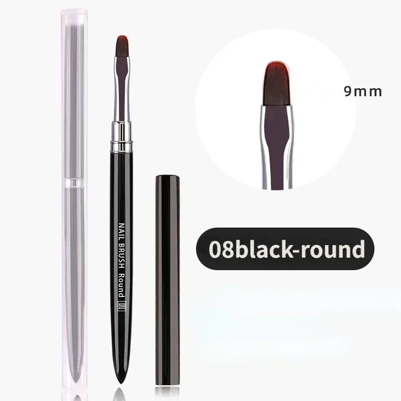 1/2pcs Professionnel Brushes Tools Nail Glue Phototherapy Pen UV Gel Brush Pen Acrylic Nail Art Painting Drawing Brush Manicure