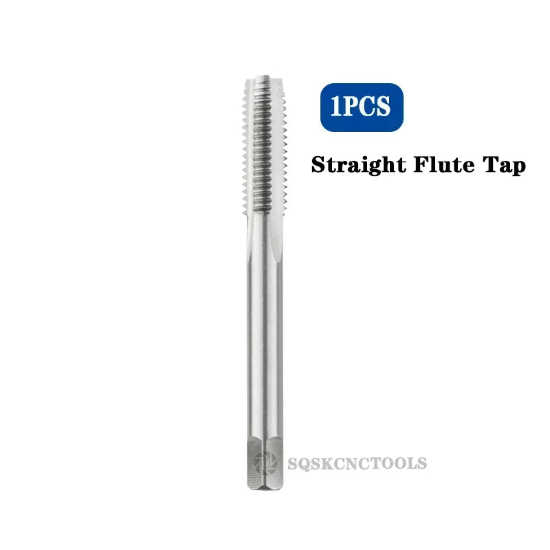 High Quality HSS Machine Plug Tap Metric Screw Tap Drill Thread Tool Spiral Point Straight Fluted M3 M4 M5 M6 M7 M8 M10 M12 M14