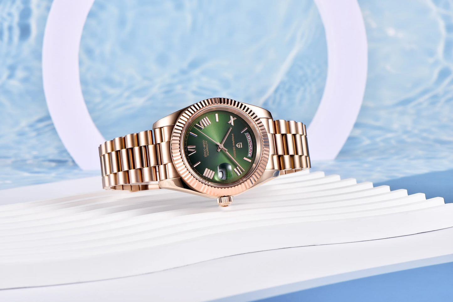 2025 New PAGANI DESIGN DD40 Luxury Rose Gold Automatic Watch For Men Mechanical Watches AR Sapphire Glass Date Wrist watch Men