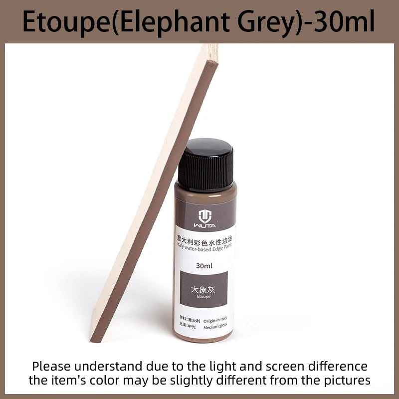 WUTA 30ml Professional Leather Edge Paint Oil Dye Edge Dressing Color Coats Leather Finish Supplies DIY Craft Leather Shoe Edges
