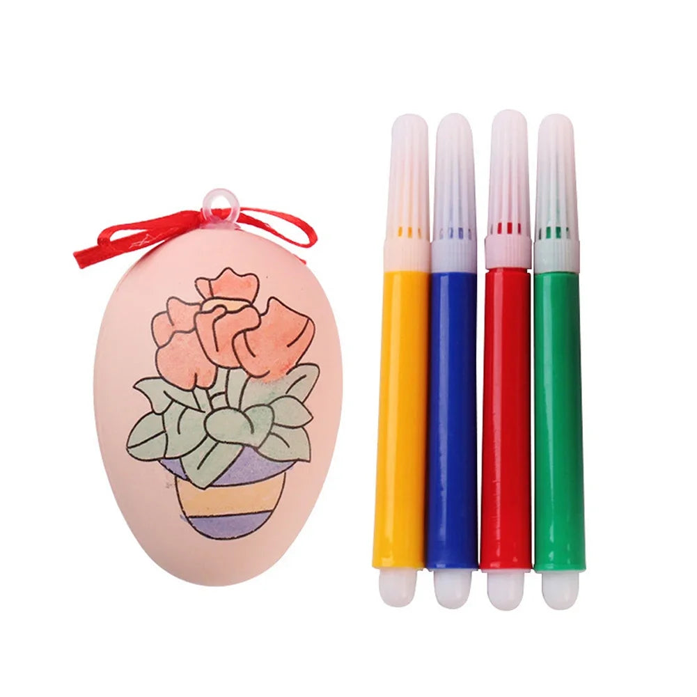 12Pcs Easter Egg Tree Pedant Foam Eggs Hanging Ornaments Easter Home Decoration 2024 Holiday Party Supplies Kids Gifts