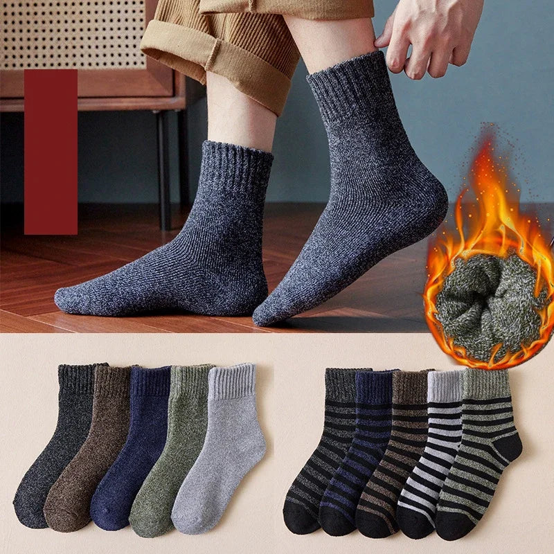 Thicken Wool Socks Men High Quality Towel Keep Warm Winter Socks Cotton Christmas Gift Socks for Man Thermal Against Cold Sock