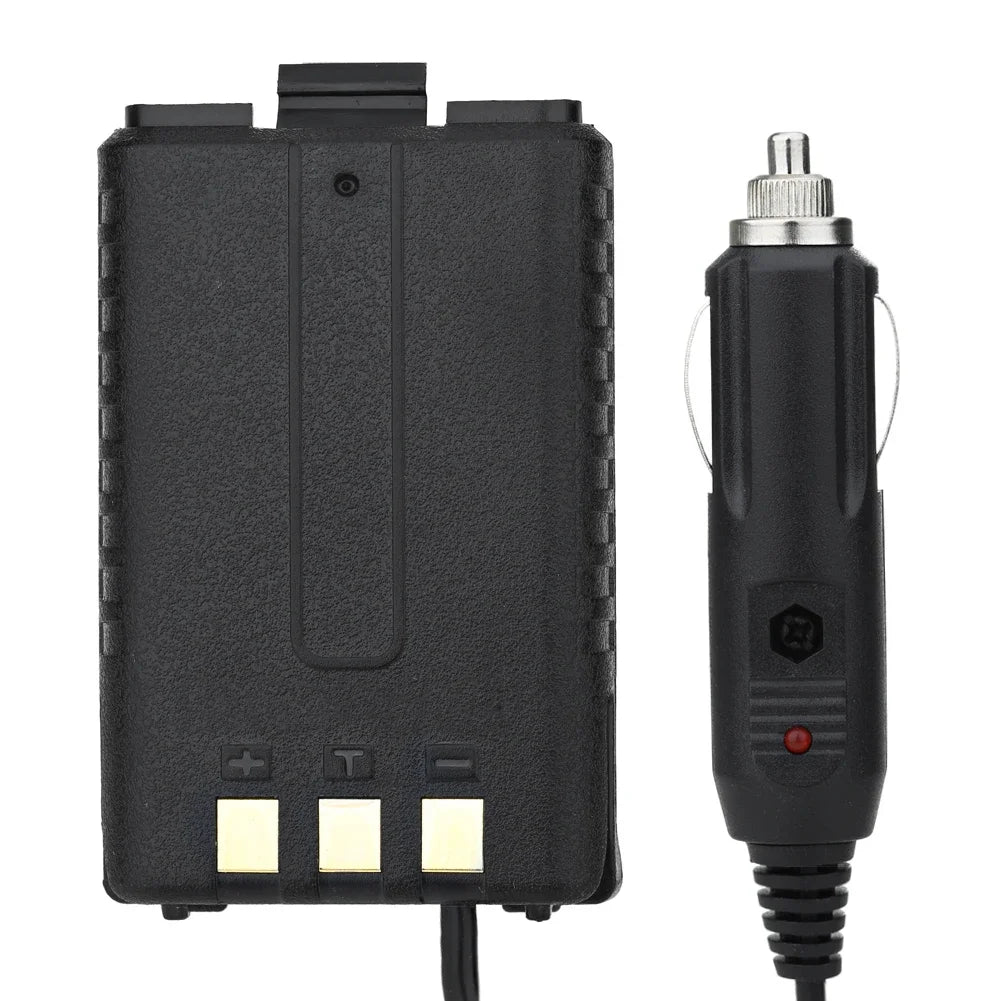 12V Car Charger Battery Eliminator for Baofeng Dual Band Radio UV-5R UV-5RE UV-5RA Two Way Radio Walkie Talkie Accessories
