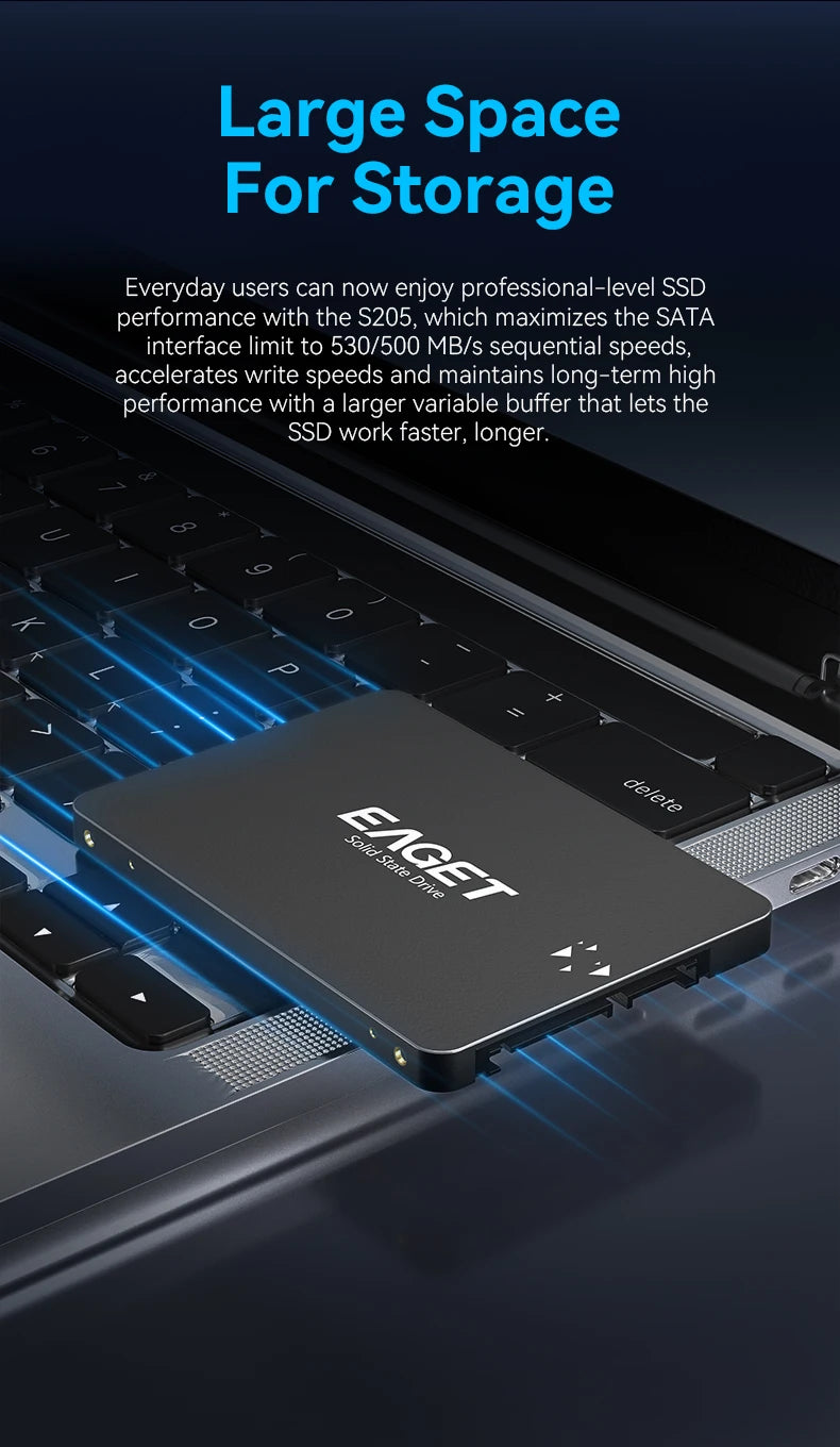 Eaget SSD 120GB SATAIII SSD 240GB 480GB 2.5 Hard Drive HD SATA Disk Internal Hard Drive High Quality Solid State Hard Drive