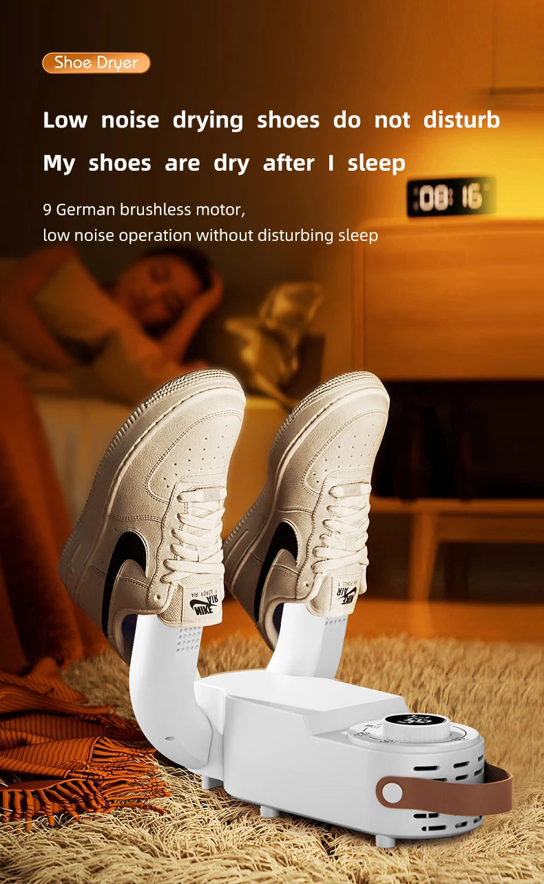 Q1 Intelligent Timer Shoe Dryer Adjustable Dryer Quick Drying Deodorizing Sterilizing Shoe Dryer Household Shoe Warmer Heater