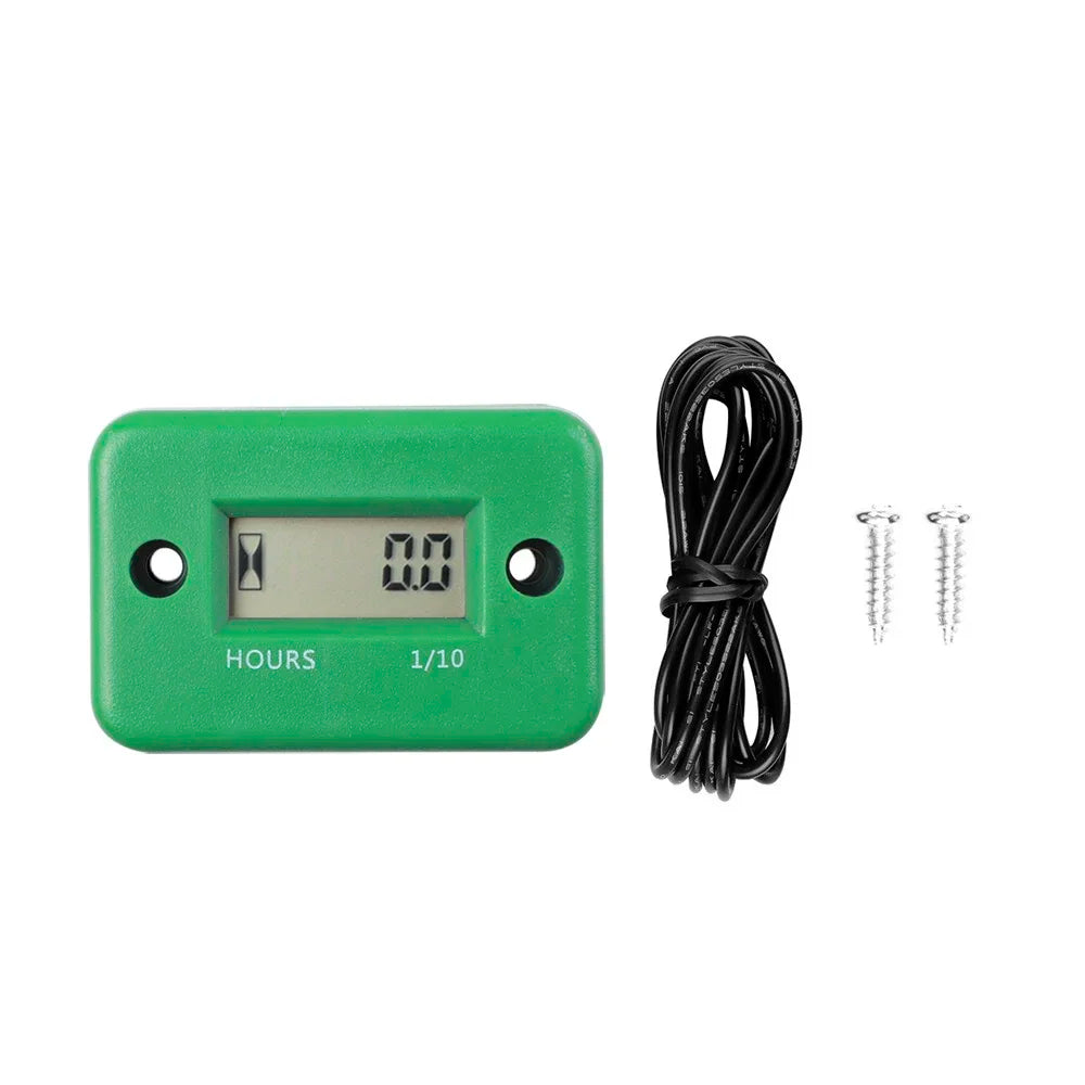 Portable Digital Inductive Tach Hour Meter Gauge for Car Boat ATV Motorcycle Instruments Snowmobile Gasoline Ski Dirt Gas Engine