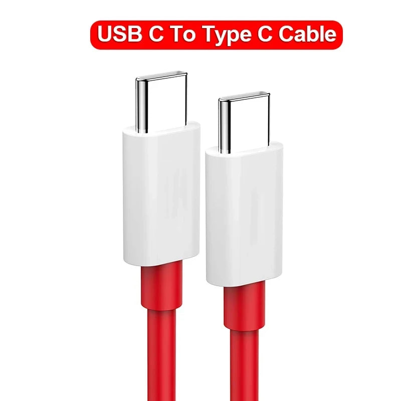 PD 65W For Oneplus USB Type C to Type C Super Fast Charging Data Cable For 13 12 11 10 Pro 9 10T 9R 8T 8 7 5A Quick Charger Wire