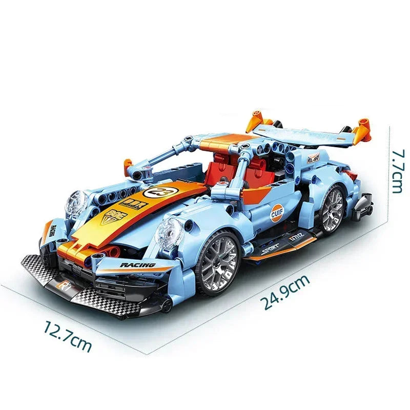 NEW 1680Pcs 1:10 Rsr Model Toys Building Blocks City Technology Super Speed Sport Car Bricks Vehicle Birthday Gifts for Children