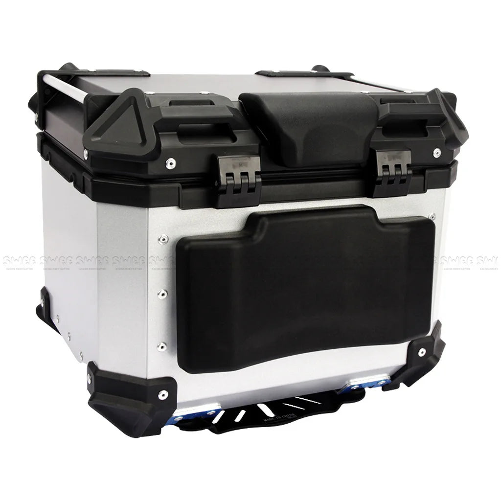 Motorcycle Helmet Box Trunk Small Backrest PU Backrest Cushion Self Skinned Foam Rear Tool Cases Shock Absorber