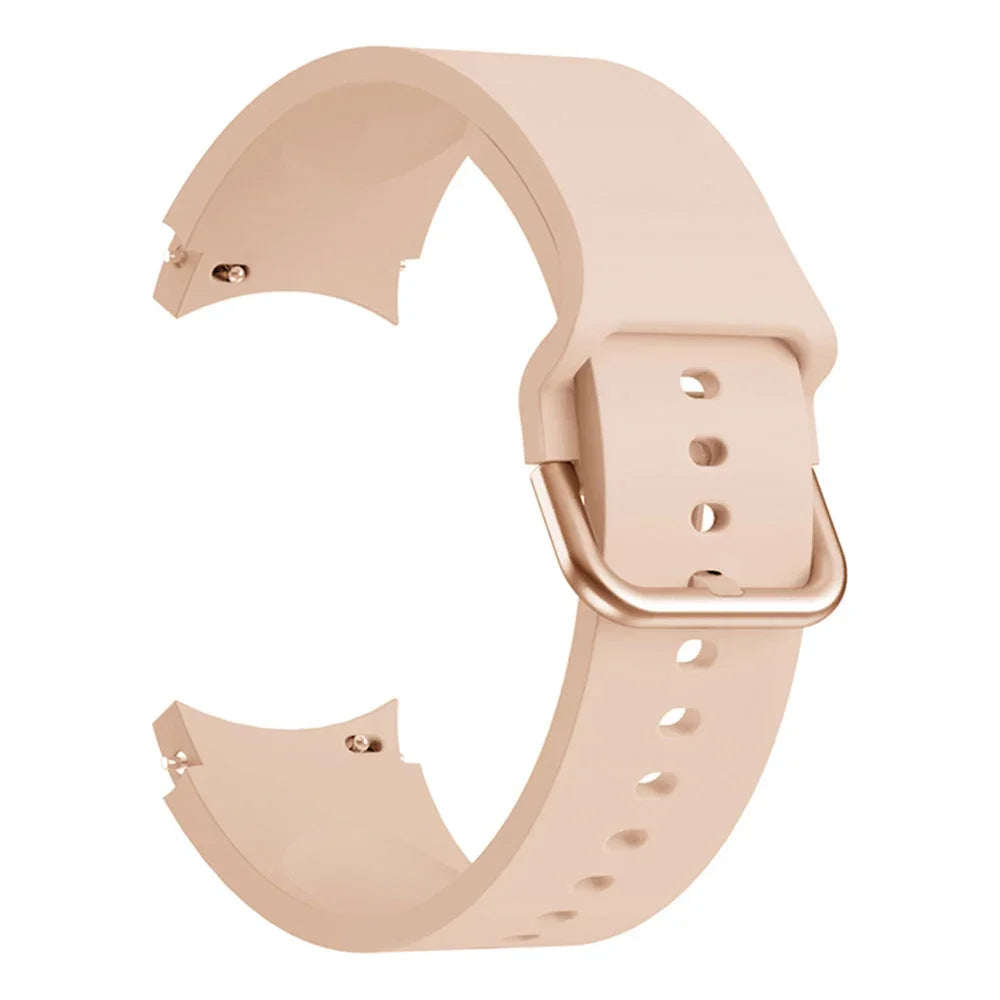 Original Silicone Band for Samsung Galaxy Watch 7 6 5 4 40mm/44mm 5Pro No Gap Bracelet Galaxy Watch 6/4 Classic 46mm 47mm Strap