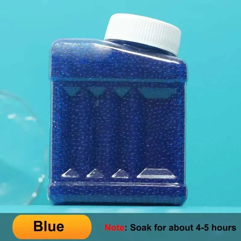 20K Water Balls Beads with Bottle 7-8mm Gel Water Beads Works for Gel Ball Gun and Splatter Ball Blaster Non-Toxic No Stain