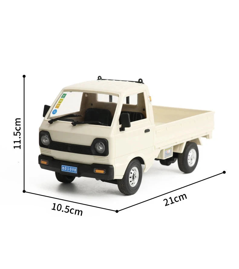 ZWN 1:12/1:16 Retro Rc Car With LED Lights Full-scale Simulation Vehicle Professional 4WD Remote Control Pickup Truck Model Toys