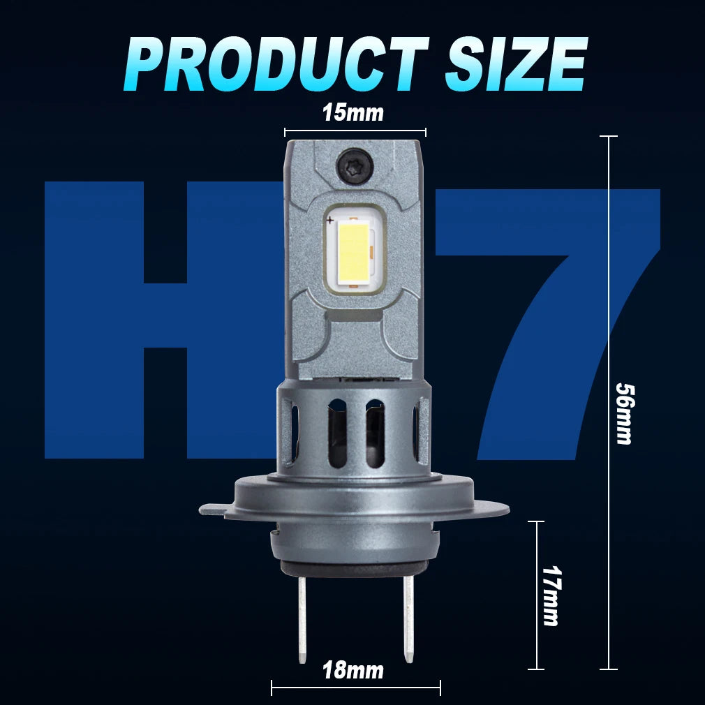 Dream Chaser 20000LM Mini H7 LED Headlight Bulb Wireless 120W CSP for Car Headlamp Auto Diode Lamps H7 Turbo Led 12V 6500K