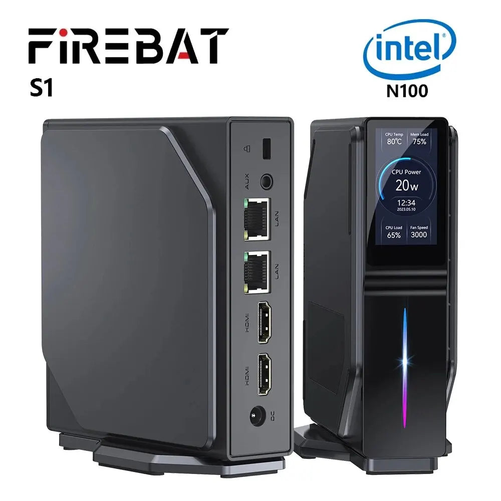 FIREBAT S1 Intel Alder Lake N100 Mini Pc Minipc Gaming Gamer
