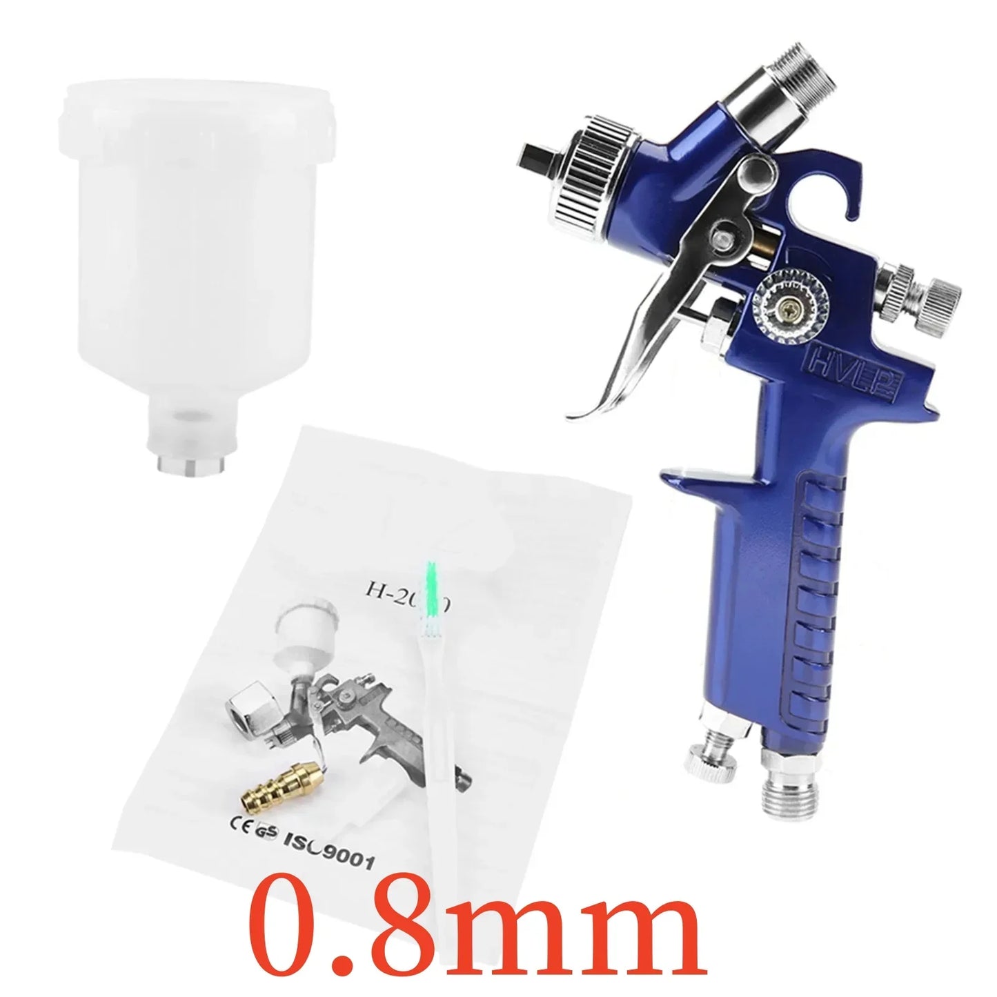 H-2000A Professional 0.8/1.0mm Nozzle 125ml Mini Pneumatic Spray Gun For Car Painting Repair Pneumatic Spray gun Mini spray gun