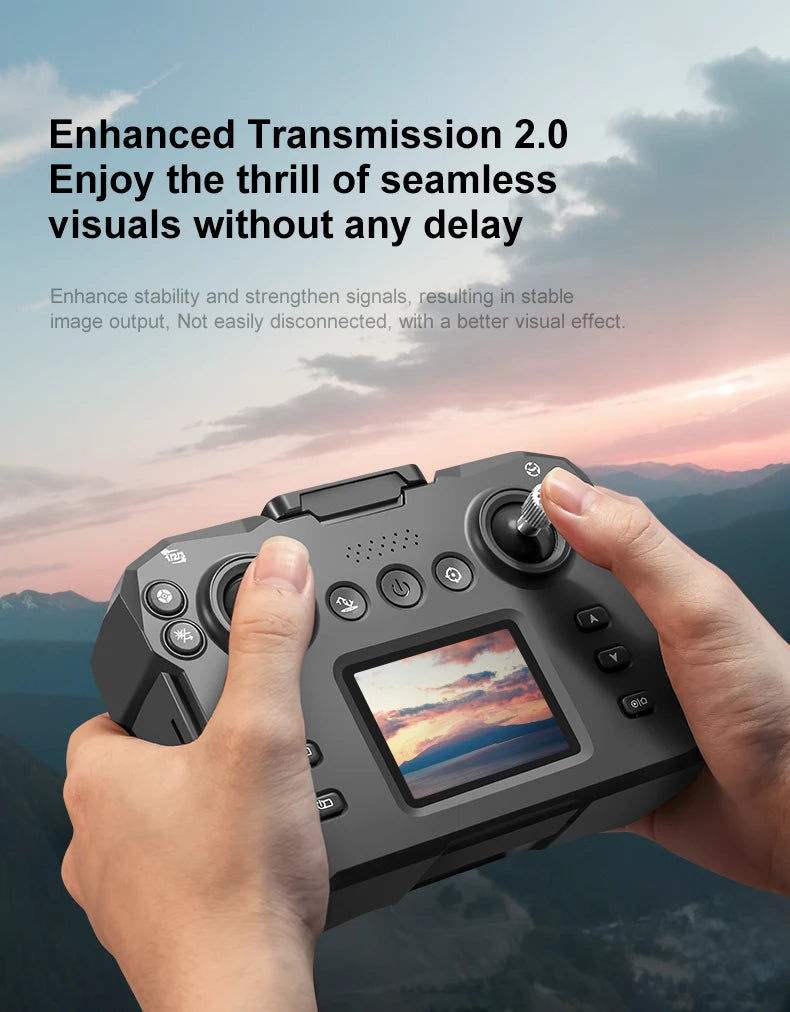 K6 MAX Triple-Camera Drone 4K HD Optical Flow Positioning 360° Obstacle Avoidance Foldable Quadcopter Wifi FPV RC Toys Dron