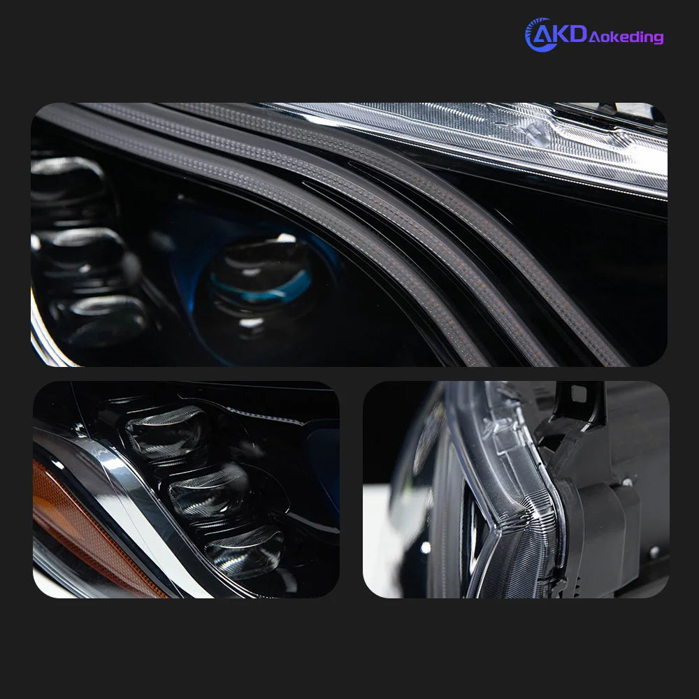 AKD Head Lamp for Benz Sprinter LED Headlight 2018-2023 Headlights Sprinter DRL Turn Signal High Beam Angel Eye Projector Lens