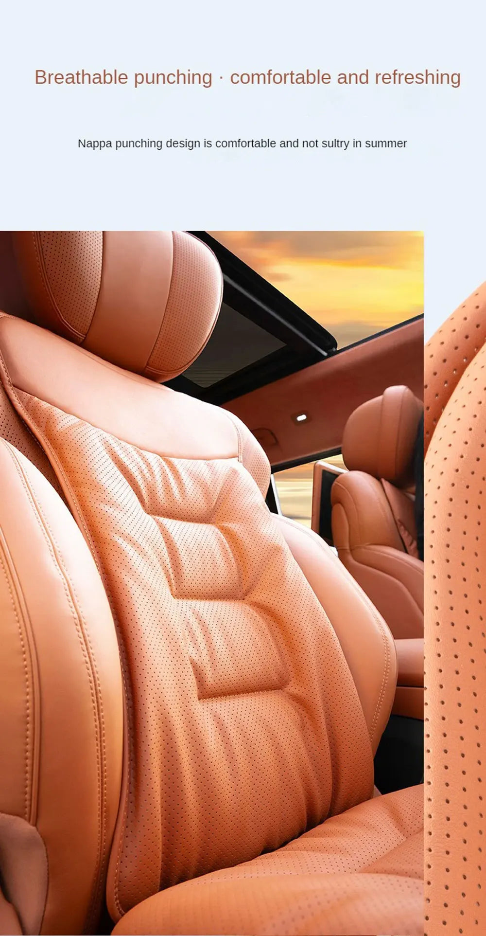 Leather Car Seat Cover For Lexus IS220D NX300H RX350 ES300H GX460 IS200 UX 250H RX 450H Breathable and Non-slip Car Seat Cushion
