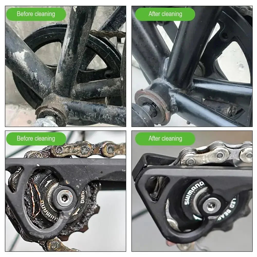 Bicycle Chain Cleaner Bike Degreaser Spray Portable Bike Chain Tool 100ml Bicycle Degreaser for Motorcycle Mountain Bikes Road