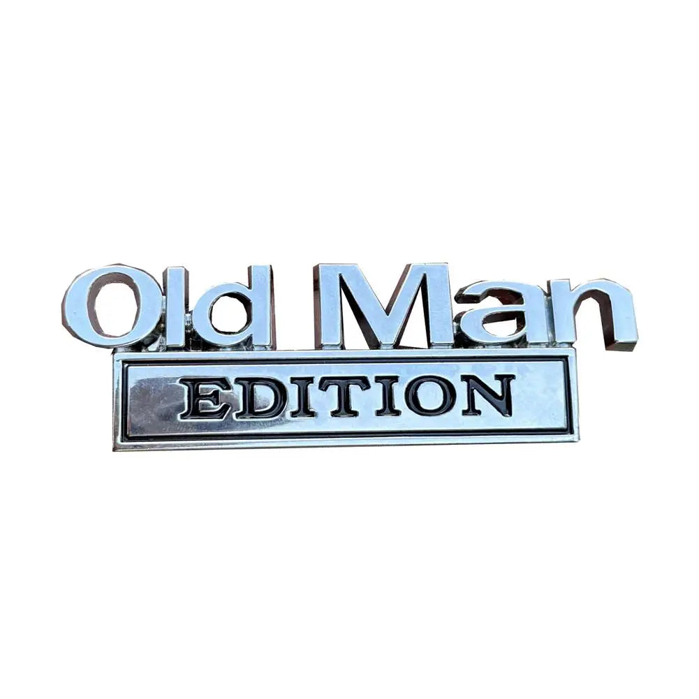 fashion Car Metal Logo 3D old man Edition Emblem Sticker Car Trunk Door Styling Decals Stickers Auto Decoration Accessories