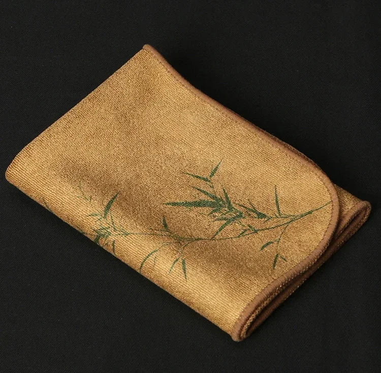 Painted Tea Towel Absorbent Rag Thickened Table Cleaning Tea Cloth Cotton Household Kitchen Cleaning Cloth Dish Cleaning Towels