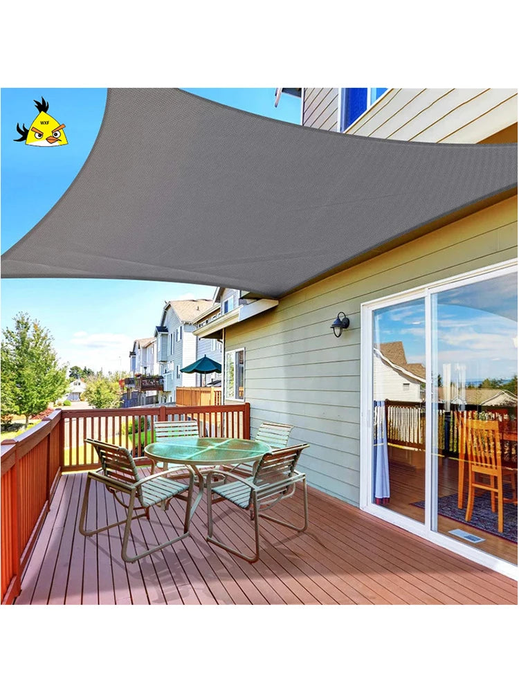 Outdoor Awnings Waterproof Sun Shade Sail Garden Canopi For Terrace Car Canvas Awning Rectangle Pool Sun-Shelter Sunshade Sail