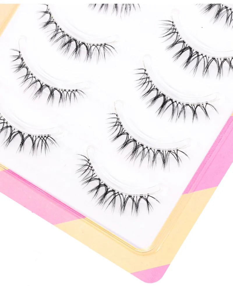 Dream Deer False Eyelashes A Type Eyelashes Upgraded Lash V-shaped 0.14mm Transparent Stem Soft Natural Eye Lashes Mink