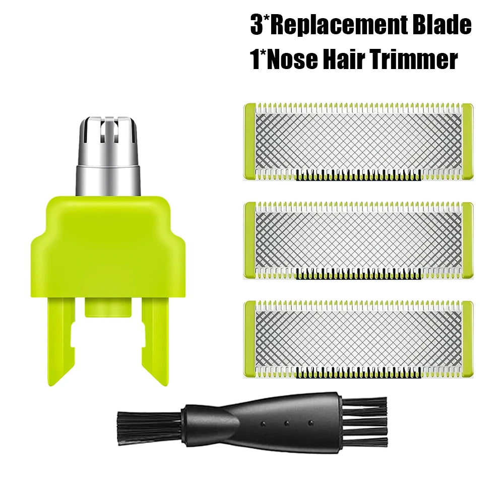 YUKU Shaver Replacement Blade for Original OneBlade Electric Shaver Nose Hair Trimmer Replacement Heads for QP2520 QP2630 QP6520