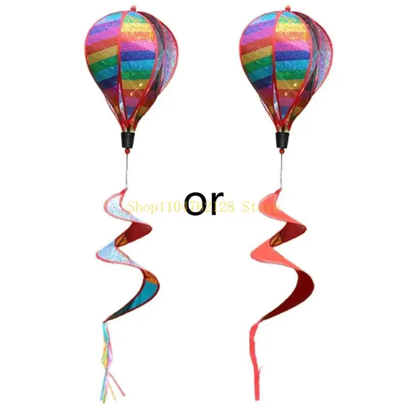 Rotating Wind Striped Tie dye Windsock Hanging Ornament Decor Supplies best sale