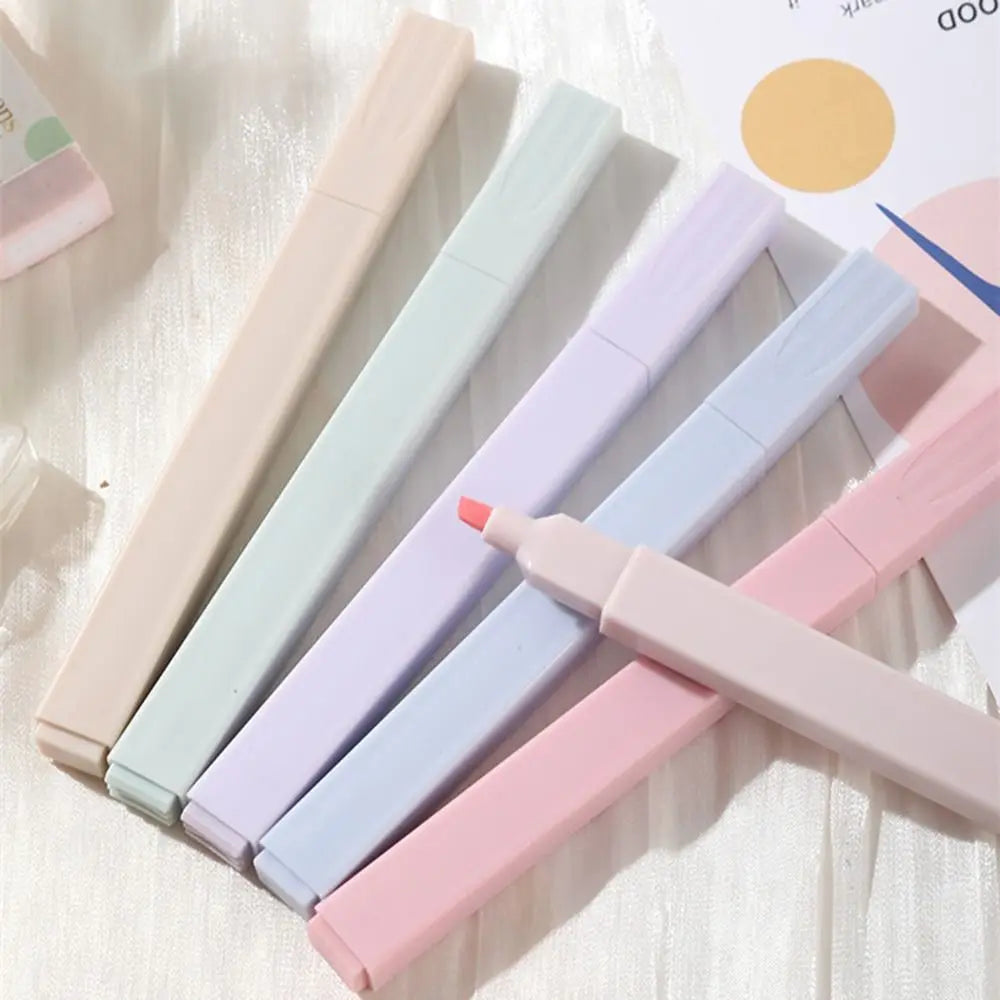 Pastel Highlighters Double-Sided – 6pc Set