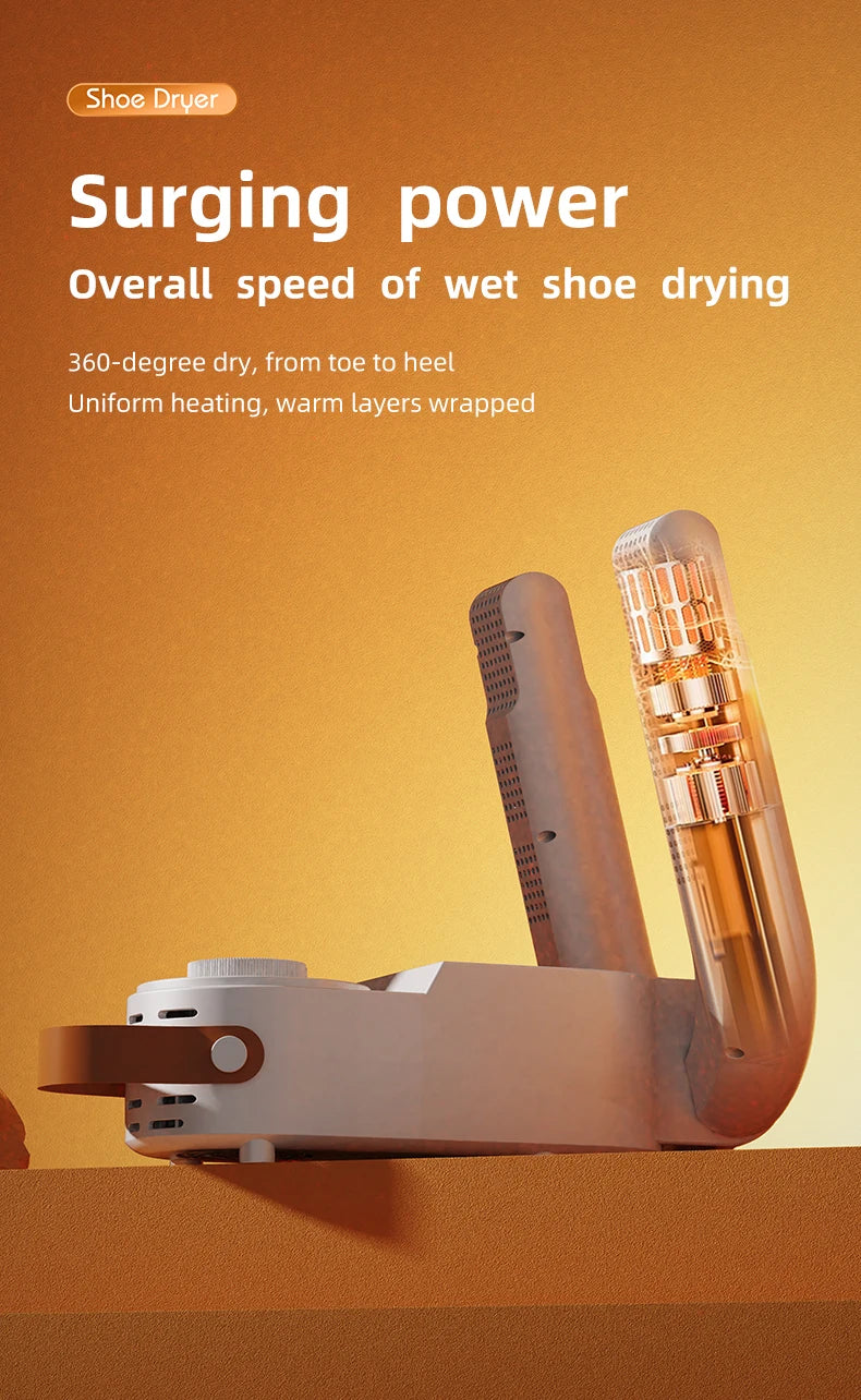 Q1 Intelligent Timer Shoe Dryer Adjustable Dryer Quick Drying Deodorizing Sterilizing Shoe Dryer Household Shoe Warmer Heater