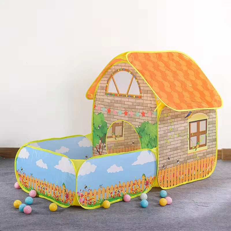 PANGDUBE Folding Baby Playpen 156*80cm Garden Children's Toy Tent Kid Wigwam for Children Ball Pit Dry Pool Baby Playground
