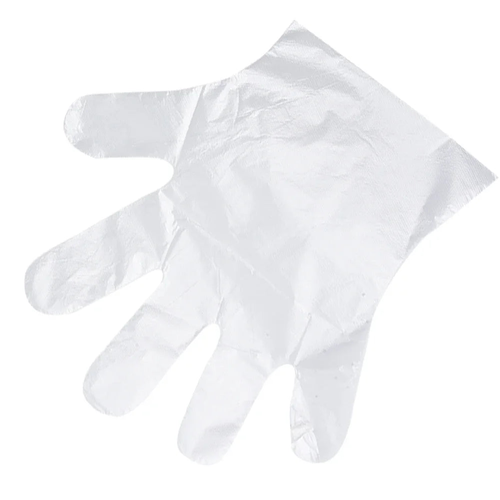 100pcs Disposable Gloves Plastic Gloves Transparent Eco-friendly Cleaning Gloves For DIY Cooking Kitchen Accessories