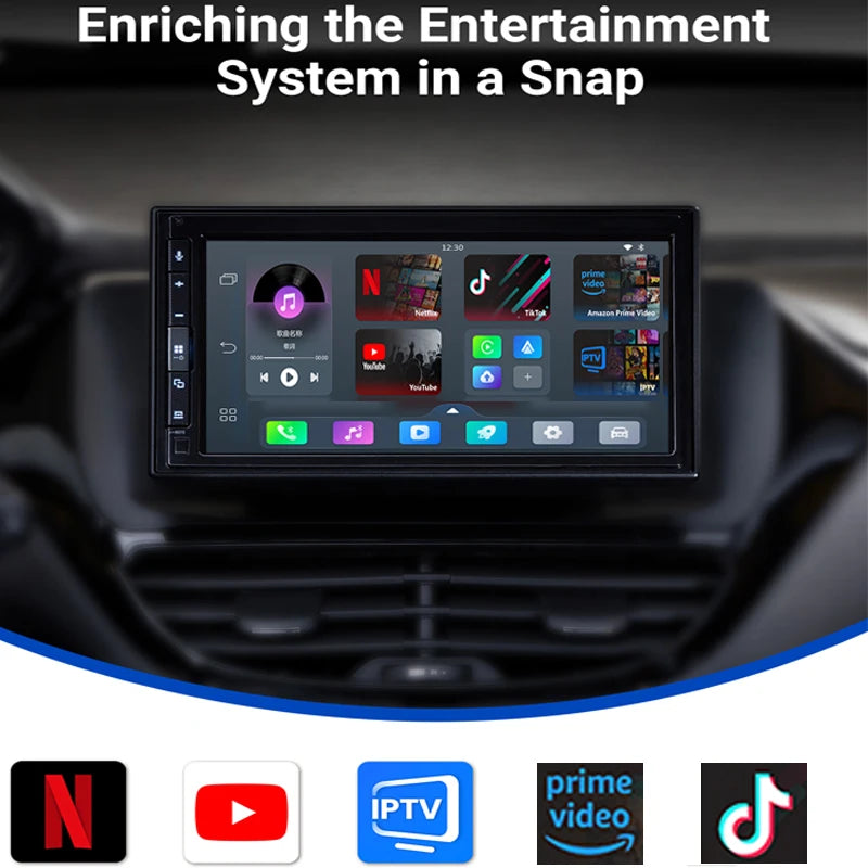 OTTOMOTION Play2 Video Pro Wireless CarPlay Android Auto Adapter Built in Youtube Netflix IPTV Video Box for Car Accessories