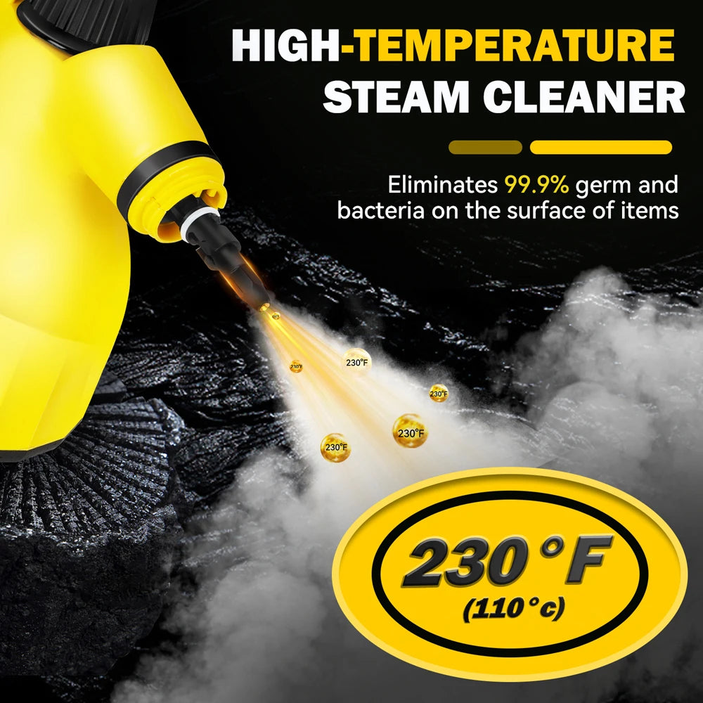 500ml High Temperature Steam Cleaner For Home Powerful Steam Cleaning Machine Kitchen Raise Pressure Washer AC220V